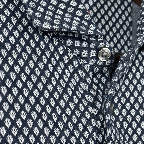 💙UNTUCKIT Men's Polo Golf Shirt - Geometric Design - Large (Slimmer Fit) NWOT - Picture 12 of 16